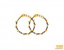 22k Gold Black Beads Baby Bracelets - Click here to buy online - 659 only..