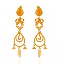 22kt Yellow Gold Long Earrings - Click here to buy online - 1,215 only..