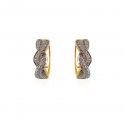 18K Clip on Diamond Earrings - Click here to buy online - 1,007 only..