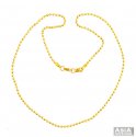 Click here to View - Fancy Yellow Gold 22k Balls Chain  