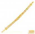 22Kt Gold Two Tone Bracelet - Click here to buy online - 1,242 only..