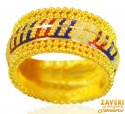 22K Gold Meenakari Ring - Click here to buy online - 866 only..