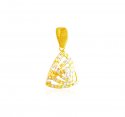 22 Karat Gold Two Tone Pendant - Click here to buy online - 440 only..