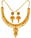 22kt Three Tone Necklace Set - Click here to buy online - 4,828 only..