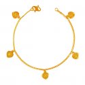 22 Kt Gold Coins Bracelet  - Click here to buy online - 550 only..
