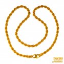 Click here to View - 22 Kt  Gold Chain 16 In 