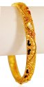 22KT Gold Bangle with Stones(1pc) - Click here to buy online - 1,529 only..