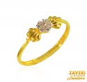 22Kt Gold CZ Ring - Click here to buy online - 245 only..
