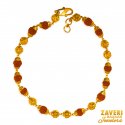 22 Karat Gold Rudraksh Bracelet - Click here to buy online - 847 only..