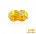 22K Gold Cz Fancy Band - Click here to buy online - 390 only..