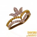 22Kt Gold CZ Fancy Ring - Click here to buy online - 709 only..