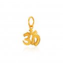 22K Gold OM Pendant - Click here to buy online - 135 only..