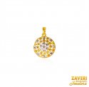 22K Gold Two Tone Pendant - Click here to buy online - 140 only..