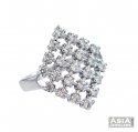 Diamond Shaped Signity Ring 18K - Click here to buy online - 556 only..