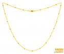 22Kt Gold Multi Tone Fancy Chain - Click here to buy online - 740 only..