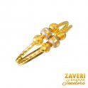 22Kt Gold Two Tone Fancy Ring - Click here to buy online - 670 only..