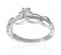 18 K White Gold Diamond Ring - Click here to buy online - 3,193 only..