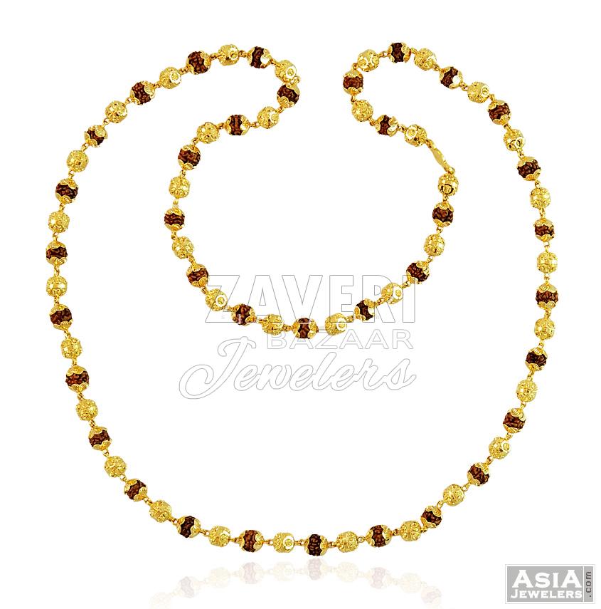 Stylish Gold Rudraksha Mala