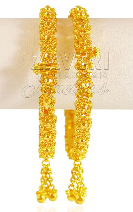 22KT Gold Kada (2pcs)