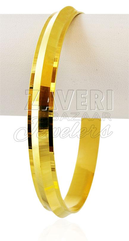 22K Gold Plain Punjabi Kada