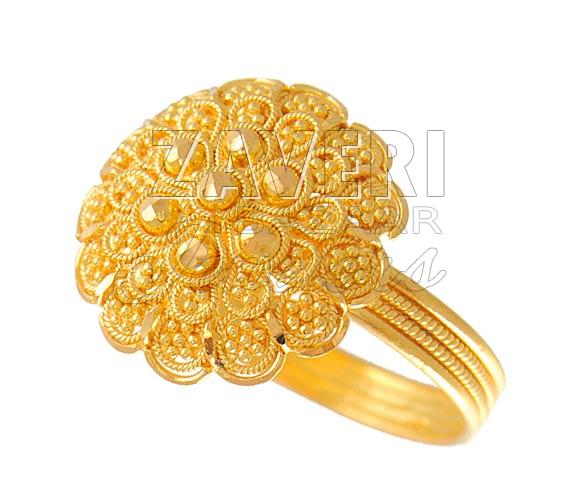 22K Gold Filigree Ring