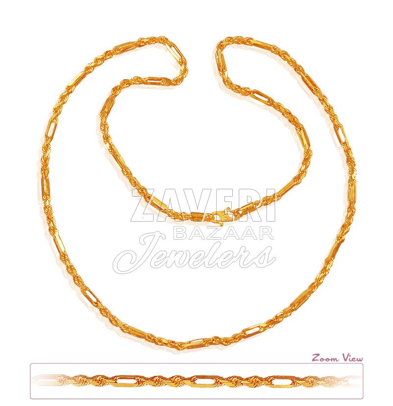 22K Cartier Rope Chain (20 inches)