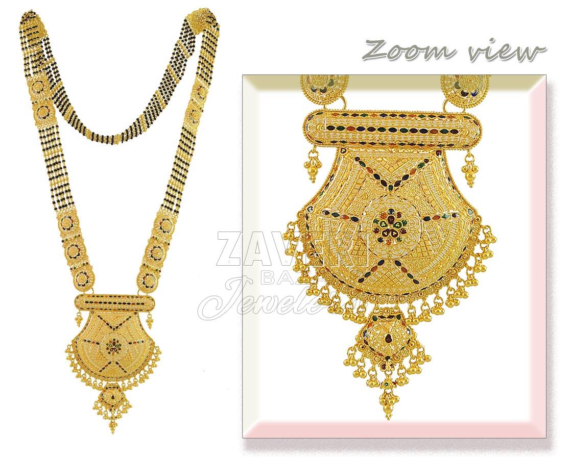 23 carat gold mangalsutra design