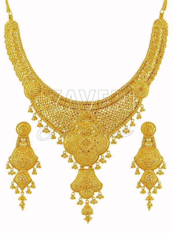 22k Gold Bridal Necklace Set