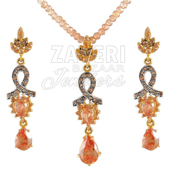 22K Gold Fancy Pendant Set