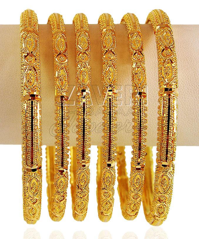 22 Karat Gold Bangles Set