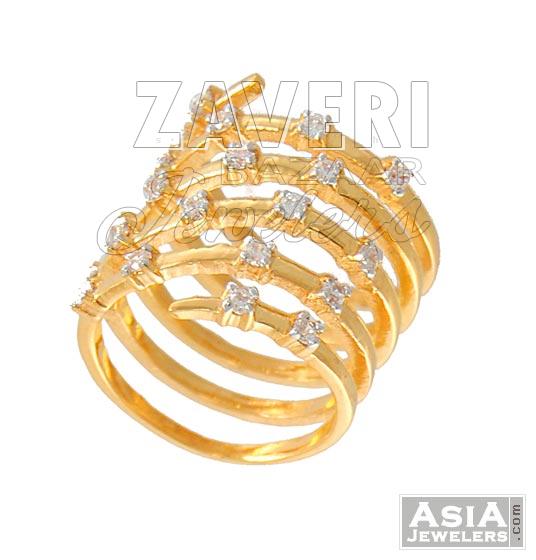 Beautiful Spiral Ring (22k Gold)