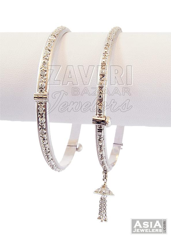 Indian White Gold Bangle(1 Pc)
