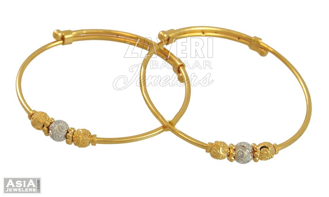 22k Gold Baby Bangles