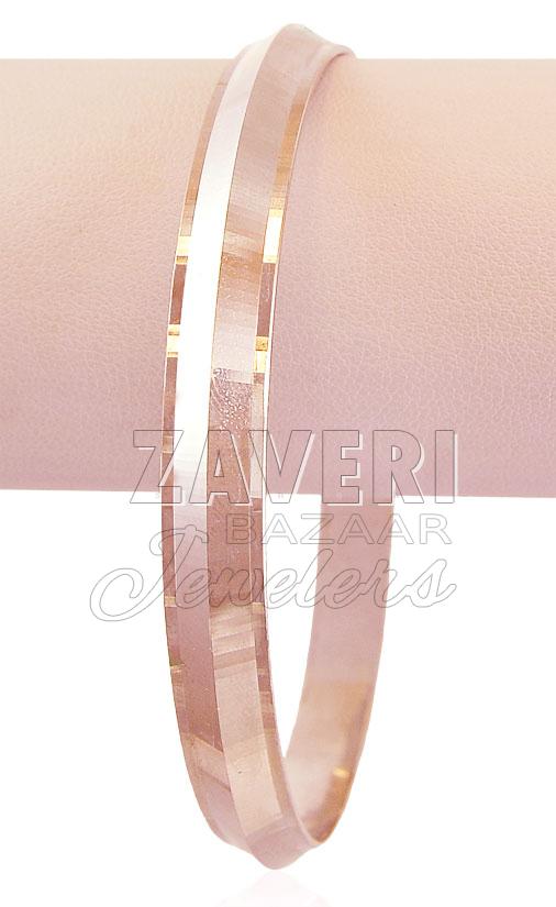 18k White Gold Punjabi  Kada 