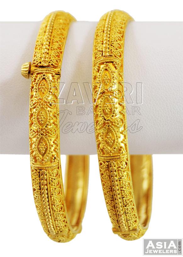 Fancy Gold Bangles (22Kt)