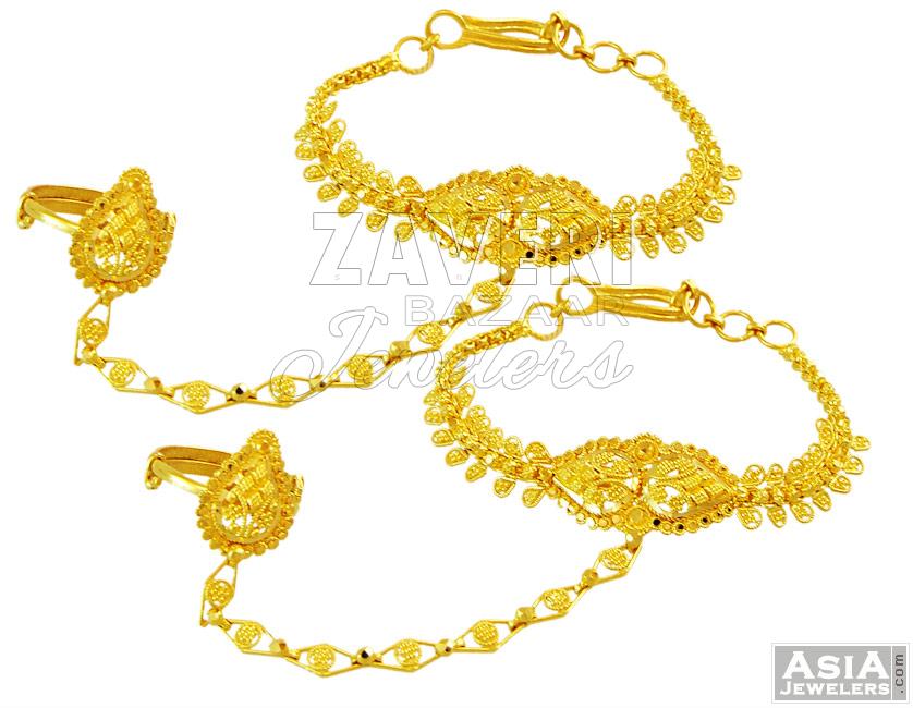 Filigree Kids Panja Bracelet 22K 