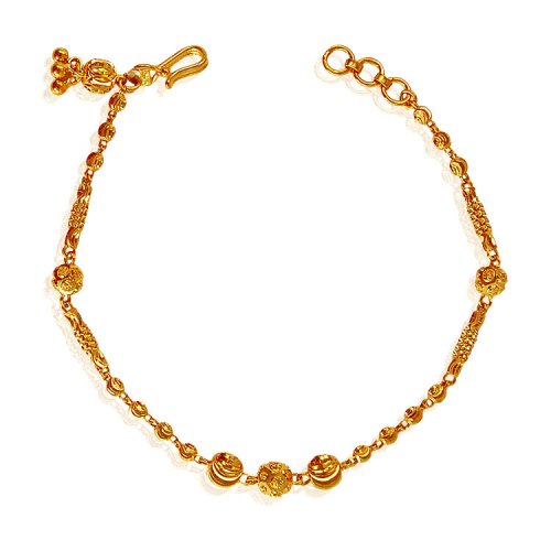 22Kt Gold Ladies Bracelet - AjBr62217 - 22K Gold bracelet for ladies is ...