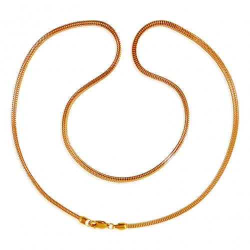 22 Karat Gold Two Tone Chain 