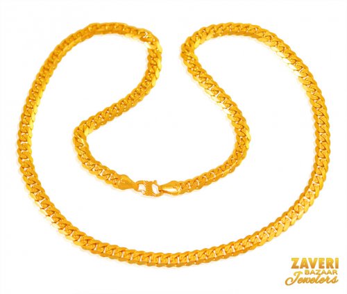 22 Kt Gold Mens Chain 20 In 