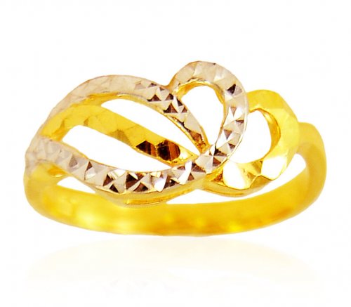 22kt Gold Two Tone Ring  