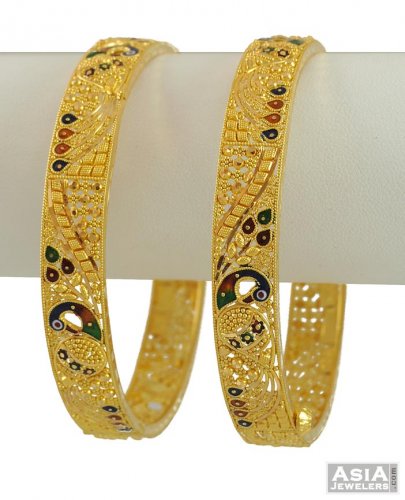 latest designs of gold bangles and kadas