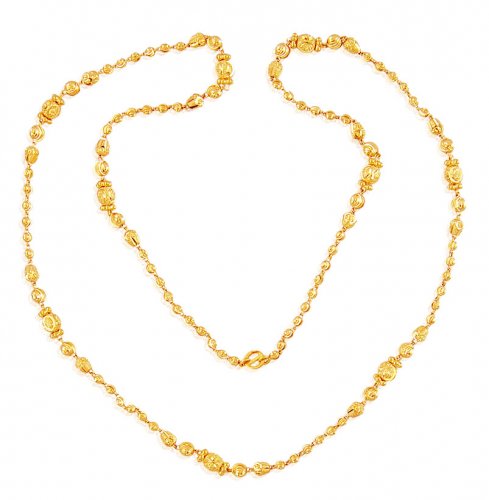 22K Gold Balls Chain 24In - AjCh60150 - 22K Gold 24 Inches long chain ...