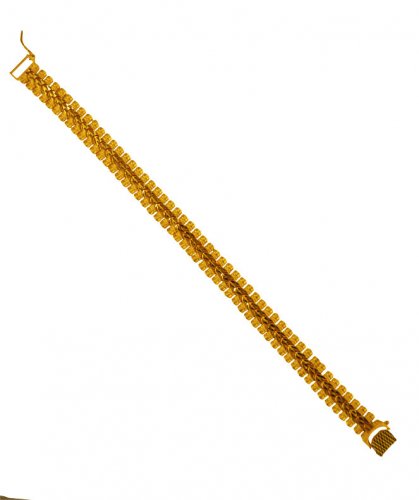 22 Kt Gold Mens Bracelet - AjBr65425 - 22 kt yellow gold men's bracelet ...