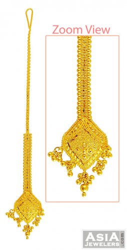 22K Yellow Gold Filigree Tikka 