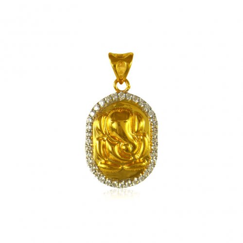 22k Ganesh Gold  Pendant 
