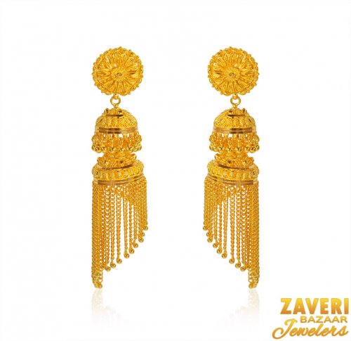 22karat Gold Earrings For Ladies 