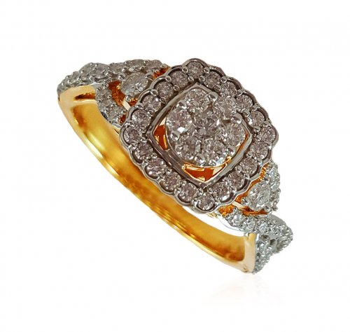 18KT Yellow Gold Diamond Ring - ajco63887 - 18KT Yellow Gold Diamond ...