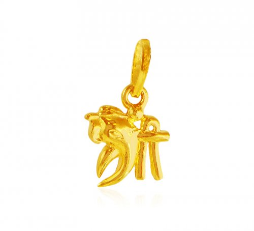 22 Karat Gold Shri Ganesh Pendant 