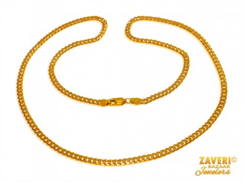 22 Kt Gold Mens Chain 20 In 
