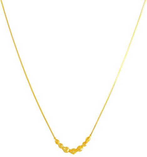 22Kt Gold Dokia Chain 18In 